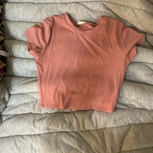 Salmon crop top